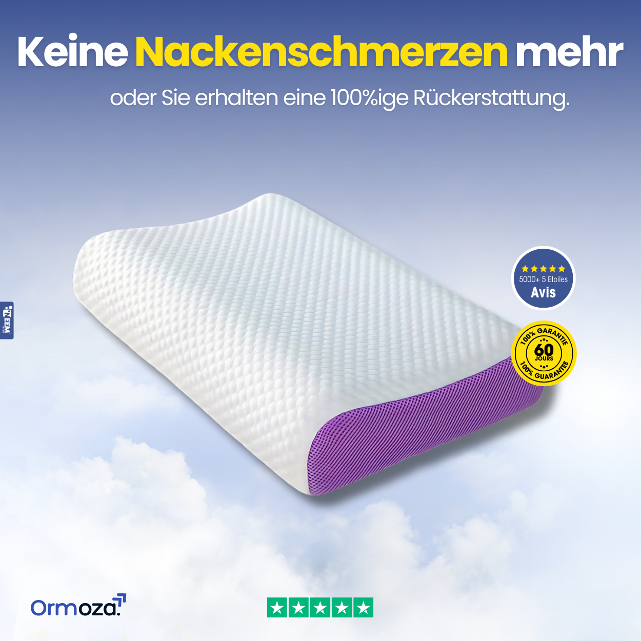 Silikonkissen gegen Nackenschmerzen